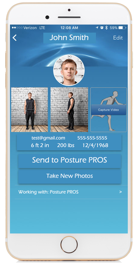 Posture PROS Free Posture App for Posture Screens Apple Front